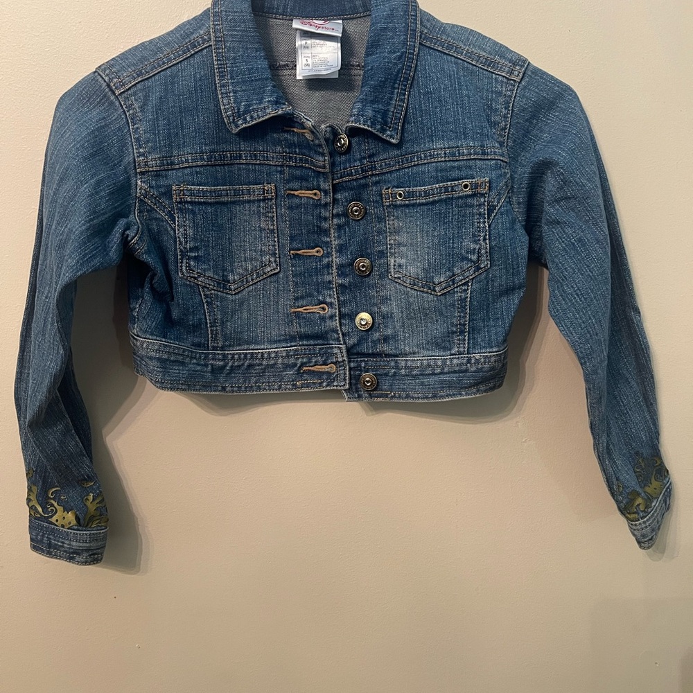 Disney Kids Denim Jacket with Embroidered Accents